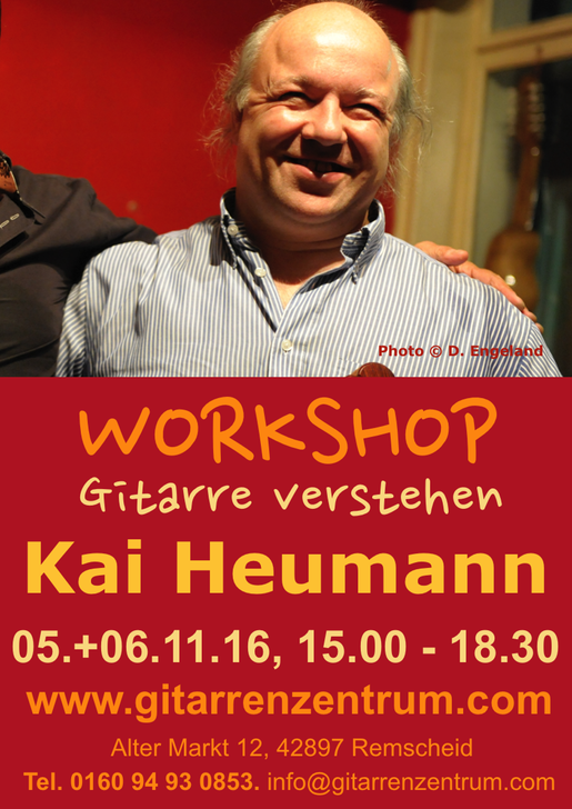 Plakat Kai Heuman Workshop Gitarre Verstehen Din A3 hoch